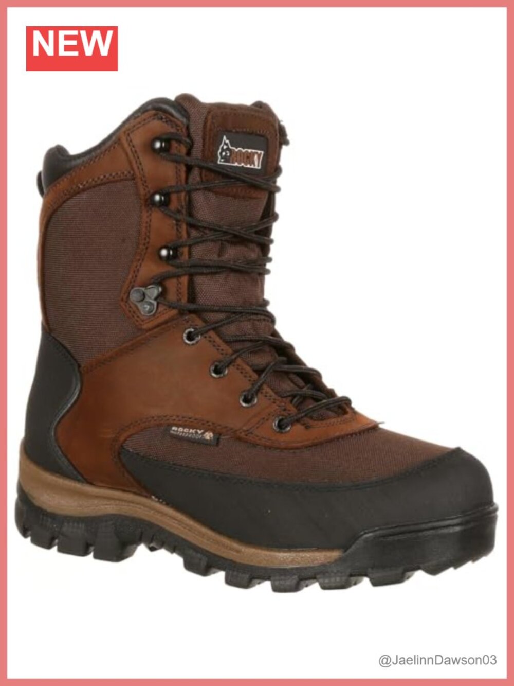 Waterproof Insulated 800g Mid Calf Lace Up Boots